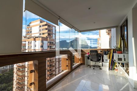 Varanda da Sala de apartamento para alugar com 3 quartos, 119m² em Barra da Tijuca, Rio de Janeiro