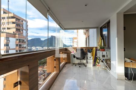 Varanda da Sala de apartamento para alugar com 3 quartos, 119m² em Barra da Tijuca, Rio de Janeiro
