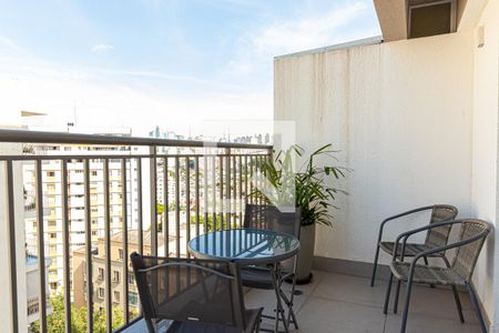 Studio para alugar com 24m², 1 quarto e sem vagaVaranda