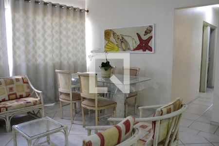 Sala de apartamento para alugar com 3 quartos, 95m² em Jardim Tres Marias, Guarujá