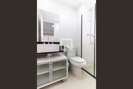 Banheiro da Suíte de apartamento à venda com 1 quarto, 40m² em Vila Pompéia, São Paulo