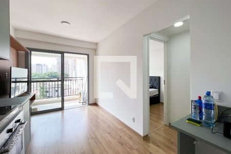 Sala de apartamento à venda com 1 quarto, 31m² em Indianópolis, São Paulo