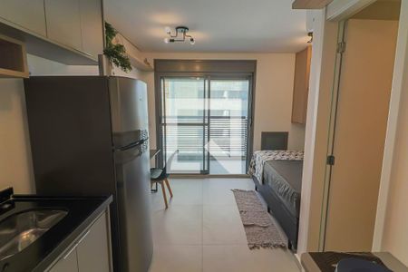 Studio para alugar com 24m², 1 quarto e sem vaga Studio para alugar com 24m², 1 quarto e sem vagaStudio - Quarto e Cozinha