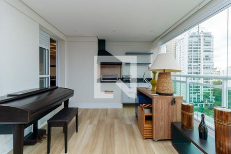 Sala - Varanda de apartamento para alugar com 3 quartos, 155m² em Brooklin Paulista, São Paulo