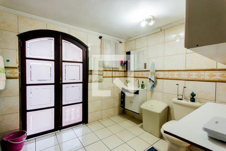 Banheiro da Suíte  de casa para alugar com 3 quartos, 150m² em Vila Camilopolis, Santo André