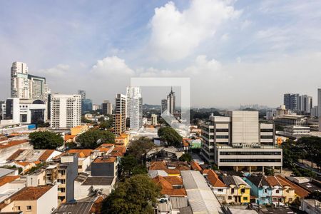 Varanda - Vista de apartamento para alugar com 1 quarto, 27m² em Pinheiros, São Paulo