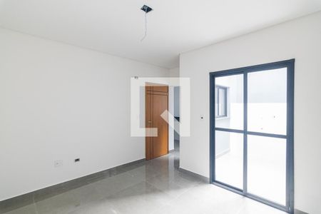 Sala de apartamento à venda com 2 quartos, 45m² em Vila Scarpelli, Santo André