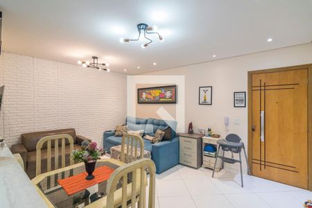 Sala de apartamento à venda com 3 quartos, 80m² em Vila Valparaiso, Santo André