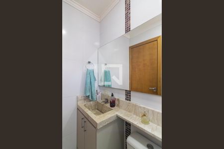 Banheiro da Suite de apartamento à venda com 3 quartos, 80m² em Vila Valparaiso, Santo André