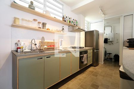 Apartamento para alugar com 85m², 1 quarto e sem vagaCozinha Americana