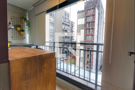 Varanda de kitnet/studio para alugar com 1 quarto, 21m² em Vila Mariana, São Paulo