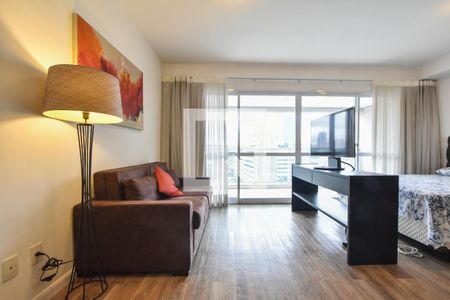 Sala de Estar  de apartamento para alugar com 1 quarto, 49m² em Vila Gertrudes, São Paulo