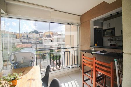 varanda sala de apartamento à venda com 2 quartos, 52m² em Vila Gustavo, São Paulo