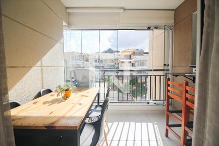 varanda sala de apartamento à venda com 2 quartos, 52m² em Vila Gustavo, São Paulo