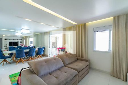 Sala de apartamento à venda com 3 quartos, 130m² em Baeta Neves, São Bernardo do Campo