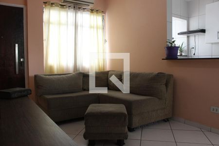 Sala de apartamento para alugar com 1 quarto, 54m² em Centro, São Vicente