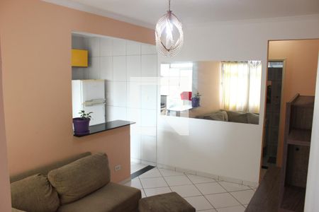 Sala de apartamento para alugar com 1 quarto, 54m² em Centro, São Vicente
