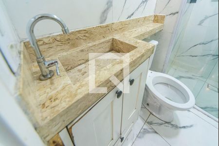 Banheiro  de apartamento para alugar com 2 quartos, 38m² em Jardim Vila Rica, Santo André