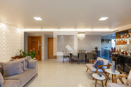 Sala de apartamento à venda com 4 quartos, 200m² em Vila Valparaíso, Santo André