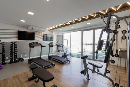 Academia de apartamento para alugar com 1 quarto, 33m² em Indianópolis, São Paulo