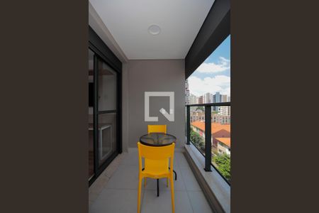 Varanda da Sala de kitnet/studio para alugar com 1 quarto, 28m² em Pinheiros, São Paulo