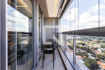 Varanda da Sala de apartamento para alugar com 1 quarto, 60m² em Pinheiros, São Paulo