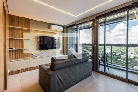 Sala de apartamento à venda com 1 quarto, 60m² em Pinheiros, São Paulo