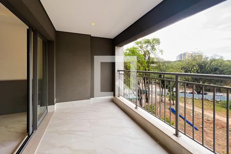 Varanda de kitnet/studio para alugar com 1 quarto, 36m² em Indianópolis, São Paulo