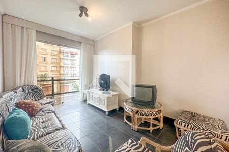 Sala de apartamento para alugar com 3 quartos, 102m² em Balneario Cidade Atlantica, Guarujá