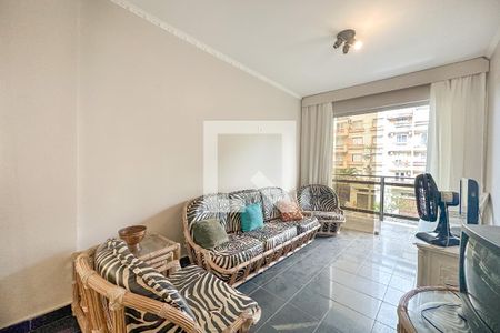 Sala de apartamento para alugar com 3 quartos, 102m² em Balneario Cidade Atlantica, Guarujá