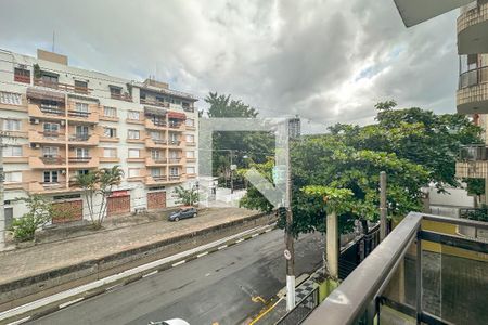 Varanda - vista de apartamento para alugar com 3 quartos, 102m² em Balneario Cidade Atlantica, Guarujá