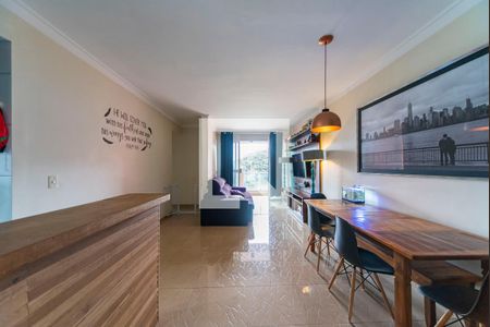 Sala de apartamento à venda com 3 quartos, 90m² em Parque São Vicente, Santo André