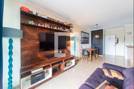 Sala de apartamento à venda com 3 quartos, 90m² em Parque São Vicente, Santo André