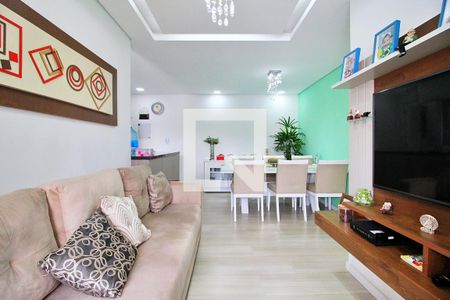 Sala de apartamento à venda com 2 quartos, 65m² em Vila Curuçá, Santo André