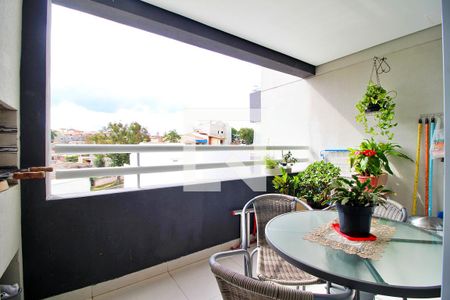 Varanda da Sala de apartamento à venda com 2 quartos, 65m² em Vila Curuçá, Santo André