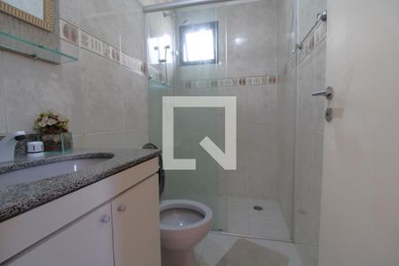Banheiro da suíte de apartamento para alugar com 3 quartos, 77m² em Vila Campo Grande, São Paulo