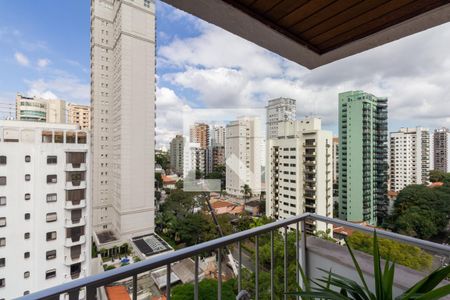 Varanda de apartamento à venda com 1 quarto, 48m² em Indianópolis, São Paulo