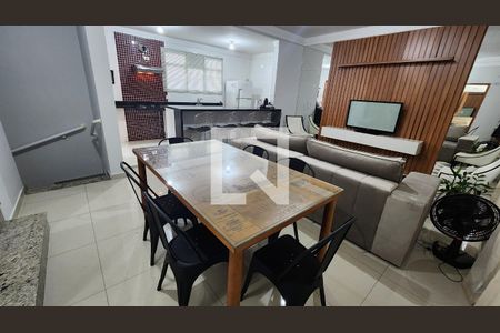 Sala de Jantar de casa de condomínio para alugar com 3 quartos, 130m² em Boqueirão, Santos
