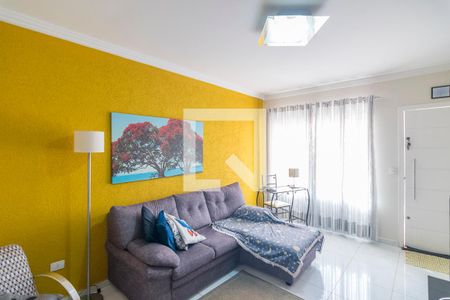 Sala de casa de condomínio à venda com 3 quartos, 140m² em Campestre, Santo André