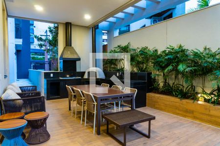 Área comum - Churrasqueira de apartamento para alugar com 1 quarto, 42m² em Chácara Inglesa, São Paulo