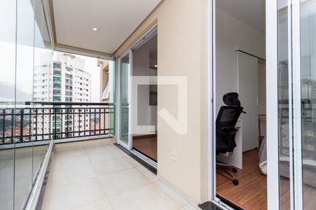 Varanda de apartamento à venda com 1 quarto, 40m² em Vila Regente Feijó, São Paulo