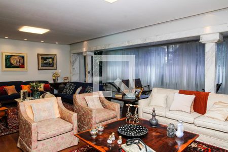 Sala1/Sala2 de apartamento à venda com 6 quartos, 585m² em Serra, Belo Horizonte