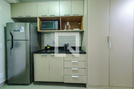 cozinha de kitnet/studio para alugar com 1 quarto, 25m² em Vila Mariana, São Paulo