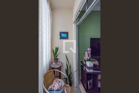 Varanda da Sala de apartamento à venda com 3 quartos, 99m² em Havaí, Belo Horizonte