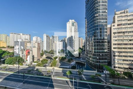 Vista do Quarto de apartamento para alugar com 1 quarto, 28m² em Centro, São Paulo