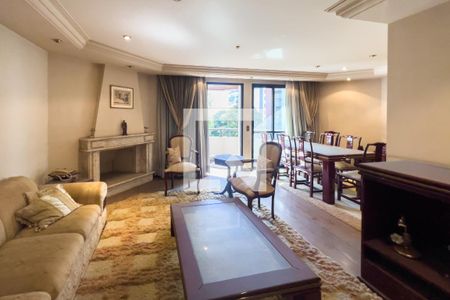 Sala de apartamento para alugar com 3 quartos, 140m² em Indianópolis, São Paulo