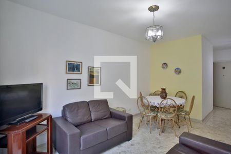 Sala de apartamento para alugar com 2 quartos, 75m² em Ponta da Praia, Santos