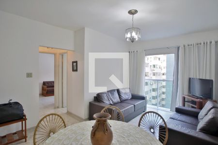 Sala de apartamento para alugar com 2 quartos, 75m² em Ponta da Praia, Santos