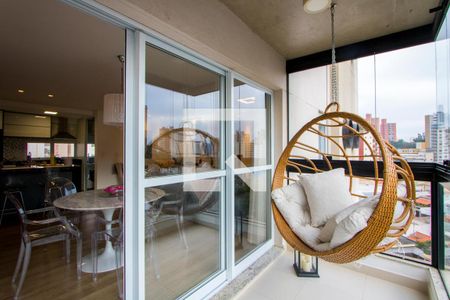 Varanda gourmet de apartamento para alugar com 1 quarto, 90m² em Jardim Bela Vista, Santo André