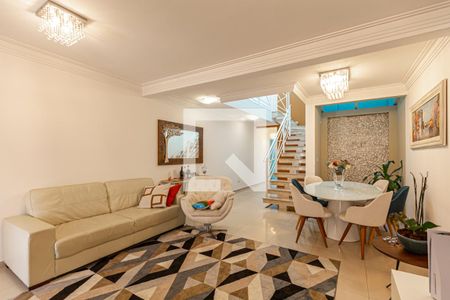 Sala de casa à venda com 3 quartos, 160m² em Vila Assunção, Santo André